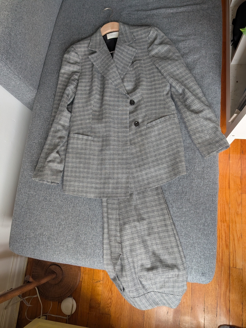 Suit Studio Gray Glen Plaid Women's Two-Piece Suit